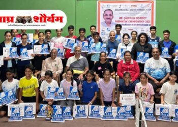 जळगाव जिल्हा बॅडमिंटन चॅम्पियनशिप स्पर्धेत जैन स्पोर्टस, मॅप्स बॅडमिंटन अकॅडमीच्या खेळाडूंचे वर्चस्व