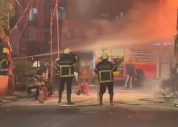 मुंबईच्या दहिसरमध्ये २४ मजली इमारतीला भीषण आग