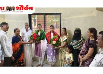 निंभोरा येथील गुणवंत विद्यार्थिनींचा ग्रामपंचायतीकडून सन्मान