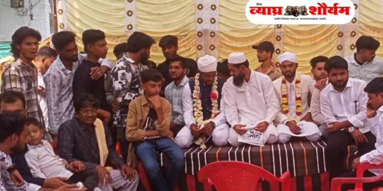 निंभोरा येथे साखरपुड्यात झाला आदर्श विवाह