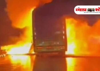 कुर्नूलमध्ये भीषण अपघात प्रवासी बसला आग, २० जणांचा मृत्यू