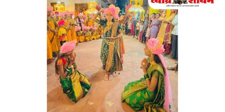 विवरे येथे श्री संत सावता माळी नवदुर्गा उत्सवात रंगला सांस्कृतिक कार्यक्रम