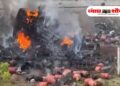 तमिळनाडूमध्ये भीषण स्फोट; सिलिंडर ट्रक उलटल्याने दोन किलोमीटरपर्यंत हादरला परिसर