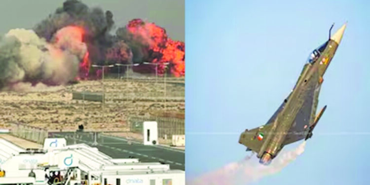 दुबई एअर शोमध्ये भारतीय तेजस MK-1 विमान कोसळले; घातपाताच्या शक्यतेचीही तपासणी