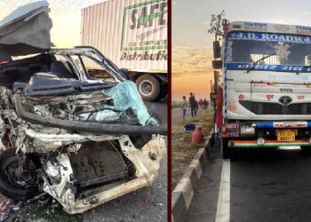 पाळधी–तरसोद बायपासवर भीषण अपघात; दोन जण गंभीर जखमी