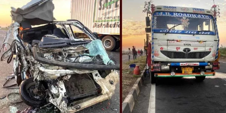 पाळधी–तरसोद बायपासवर भीषण अपघात; दोन जण गंभीर जखमी